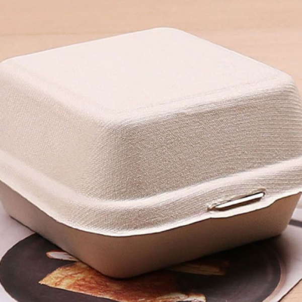 Hộp bã mía vuông đựng hamburger